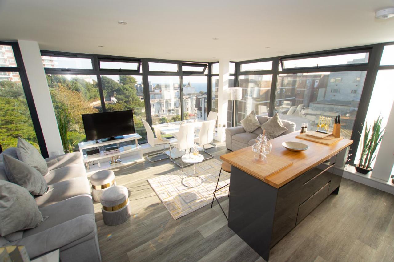 * Panoramic Penthouse With Sea & City Views Борнмут Экстерьер фото